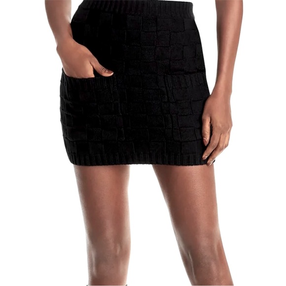 STAUD Dresses & Skirts - Staud black knit mini skirt